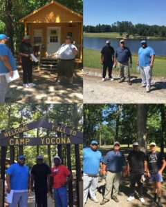 Members of Project Elect along with Pastor Darnell Jackson touring Camp Yocona.